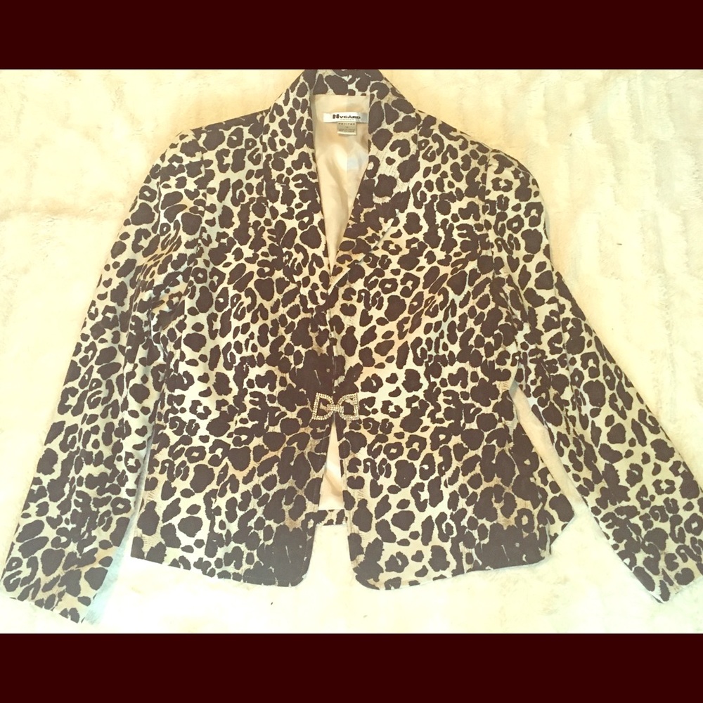 Nygard Leopard Print Blazer